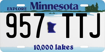 MN license plate 957TTJ