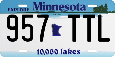 MN license plate 957TTL