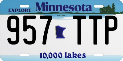 MN license plate 957TTP