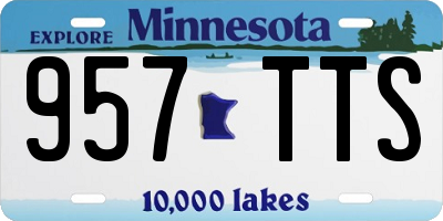 MN license plate 957TTS