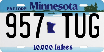 MN license plate 957TUG