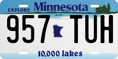 MN license plate 957TUH