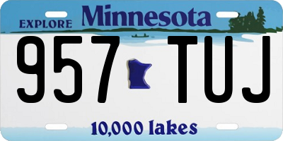 MN license plate 957TUJ
