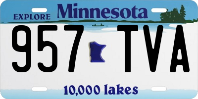 MN license plate 957TVA