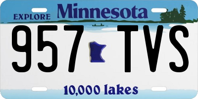 MN license plate 957TVS
