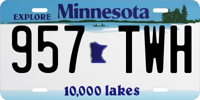MN license plate 957TWH