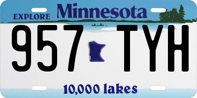 MN license plate 957TYH