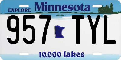 MN license plate 957TYL
