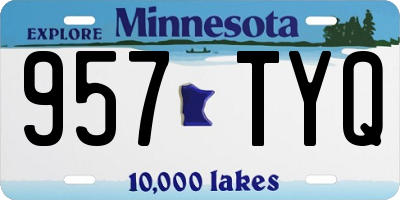 MN license plate 957TYQ