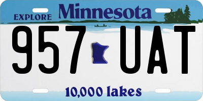MN license plate 957UAT