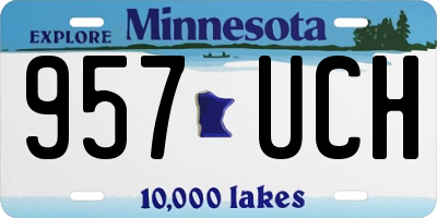 MN license plate 957UCH