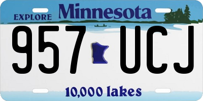MN license plate 957UCJ
