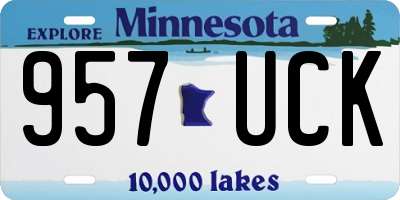 MN license plate 957UCK