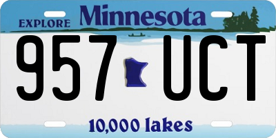 MN license plate 957UCT