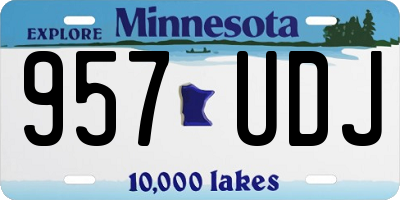 MN license plate 957UDJ