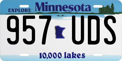 MN license plate 957UDS