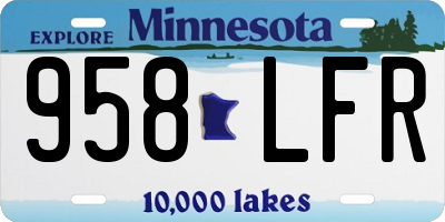 MN license plate 958LFR