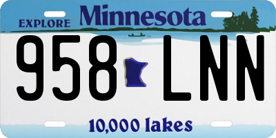 MN license plate 958LNN