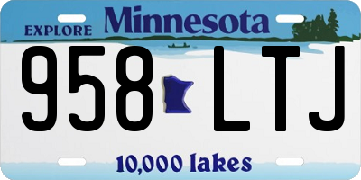 MN license plate 958LTJ