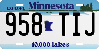 MN license plate 958TIJ