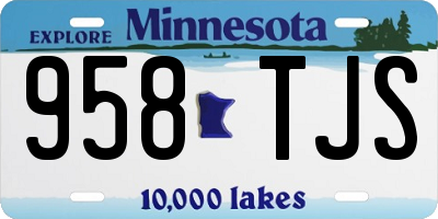 MN license plate 958TJS