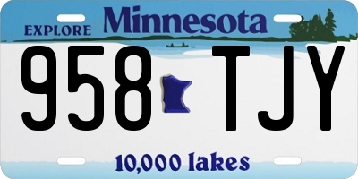 MN license plate 958TJY