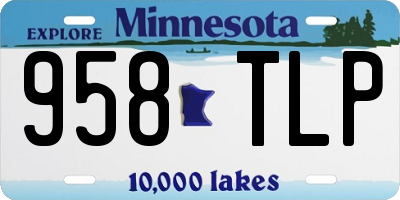 MN license plate 958TLP