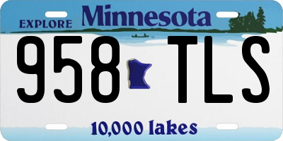 MN license plate 958TLS