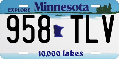 MN license plate 958TLV