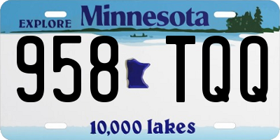 MN license plate 958TQQ