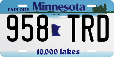 MN license plate 958TRD