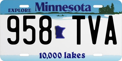 MN license plate 958TVA