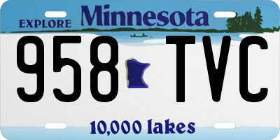 MN license plate 958TVC