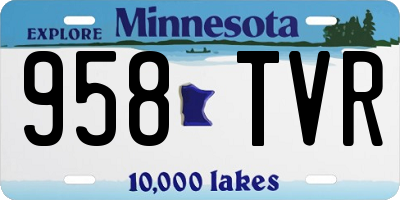 MN license plate 958TVR
