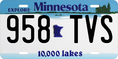 MN license plate 958TVS