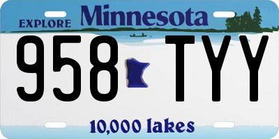 MN license plate 958TYY