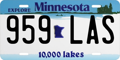 MN license plate 959LAS