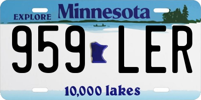 MN license plate 959LER