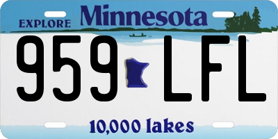 MN license plate 959LFL
