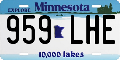 MN license plate 959LHE