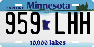 MN license plate 959LHH