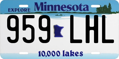 MN license plate 959LHL