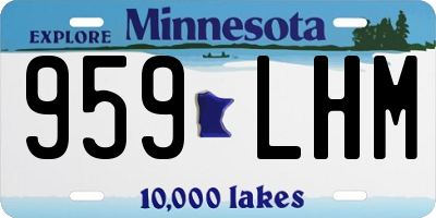 MN license plate 959LHM