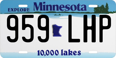 MN license plate 959LHP