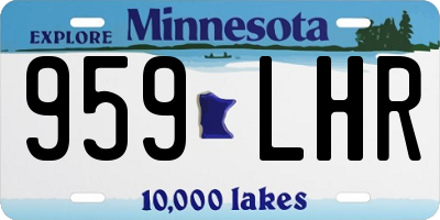 MN license plate 959LHR