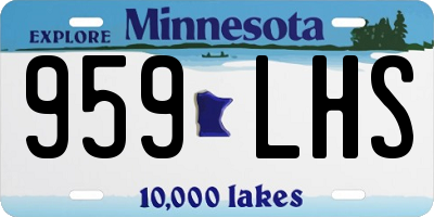 MN license plate 959LHS
