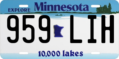 MN license plate 959LIH