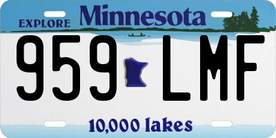 MN license plate 959LMF