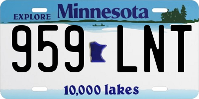 MN license plate 959LNT