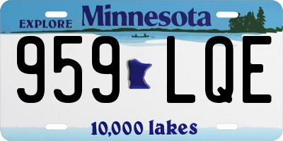 MN license plate 959LQE